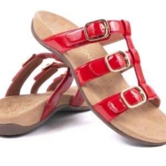 Vionic Womens Misa Adjustable Slide Sandals Like New Size 7 B-23 - Picture 1 of 13